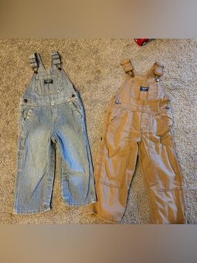 2 pair Oshkosh pant overalls